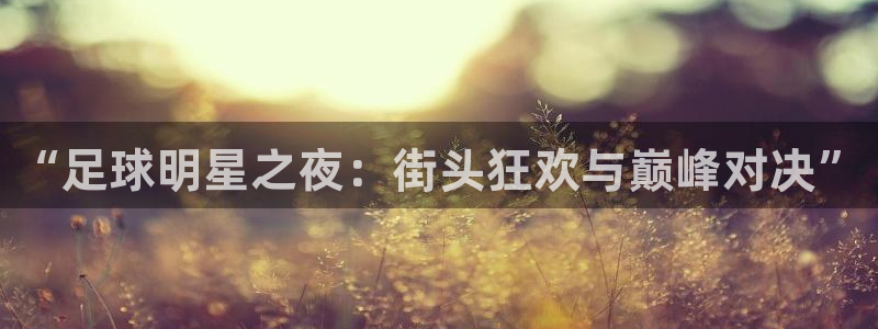  “足球明星之夜：街头狂欢与巅峰对决”