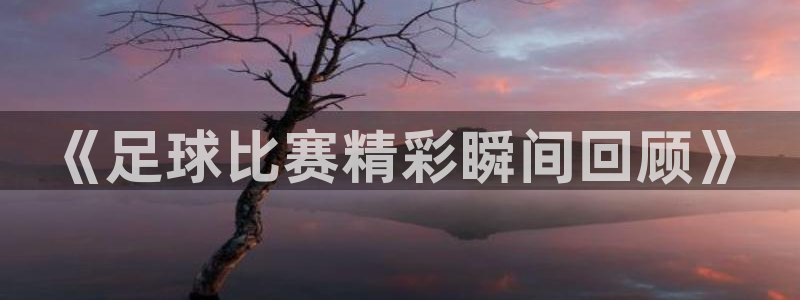 《足球比赛精彩瞬间回顾》