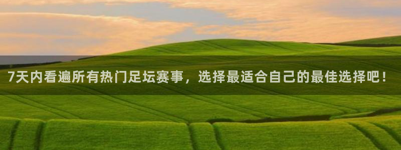 7天内看遍所有热门足坛赛事，选择最适
