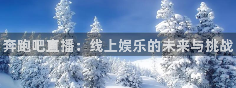 上海五星体育在线直播观看：奔跑吧直播：线上娱乐的未来与挑战